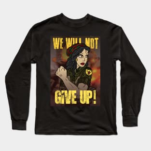 kurdish fight. kurdistan YPG soldier. Long Sleeve T-Shirt